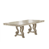 Ragenardus Antique White Rectangular Dining Table - Ornate Home
