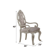 Ragenardus Arm Chair in Antique White (Set of 2) - Ornate Home