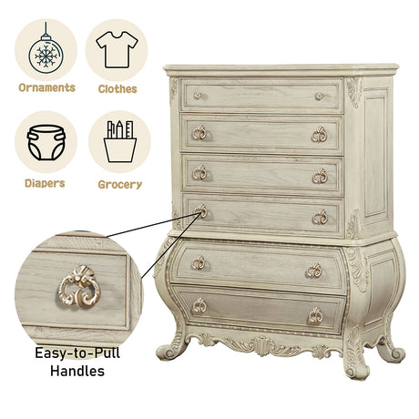 Ragenardus Chest in Antique White - Ornate Home