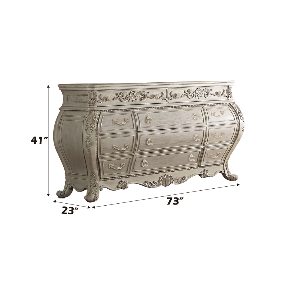 Ragenardus Dresser in Antique White - Ornate Home