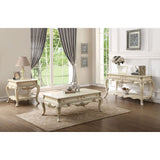 Ragenardus End Table in Antique White - Ornate Home