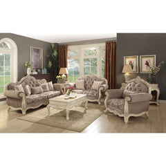 Ragenardus End Table in Antique White - Ornate Home