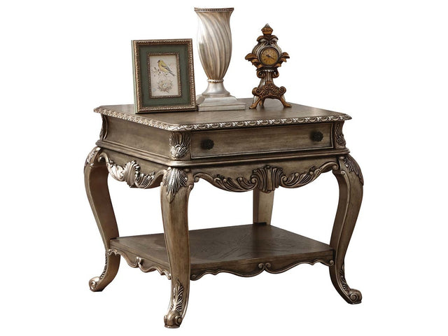Ragenardus End Table in Vintage Oak 86032 - Ornate Home