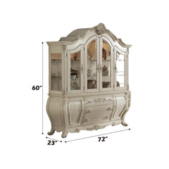 Ragenardus Hutch and Buffet in Antique White - Ornate Home