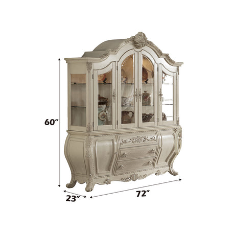 Ragenardus Hutch and Buffet in Antique White - Ornate Home