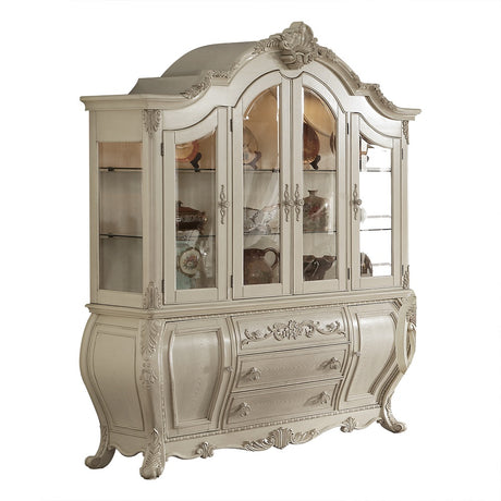 Ragenardus Hutch and Buffet in Antique White - Ornate Home