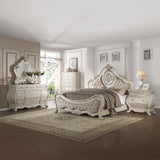 Ragenardus Queen Bed in Antique White - Ornate Home