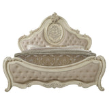 Ragenardus Queen Bed in Antique White - Ornate Home