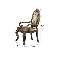 Ragenardus Vintage Oak Dining Chair (Set of 2) - Ornate Home