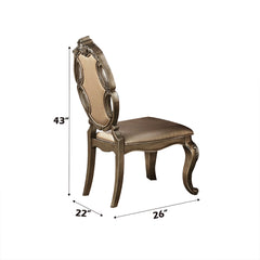 Ragenardus Vintage Oak Side Chair (Set of 2) - Ornate Home