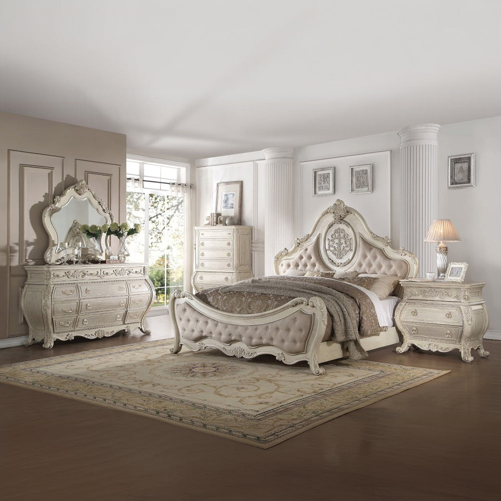 Ragenardus Vintage White California King Bed - Ornate Home