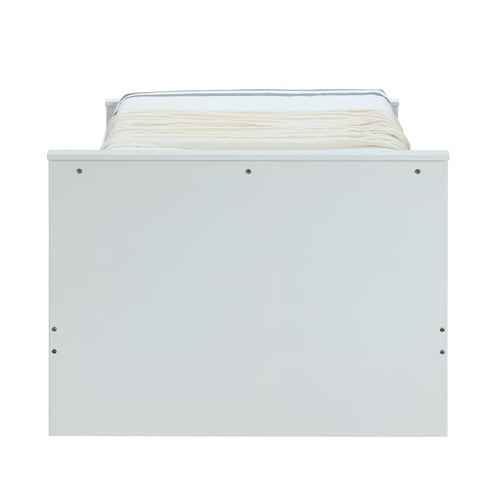 Ragna White Twin Bed - Ornate Home