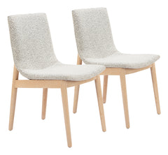 Raha Gray & Whitewashed Dining Chair (Set of 2) - Ornate Home