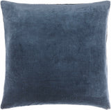 Rahiq Blue Border Cotton Throw Pillow - Ornate Home