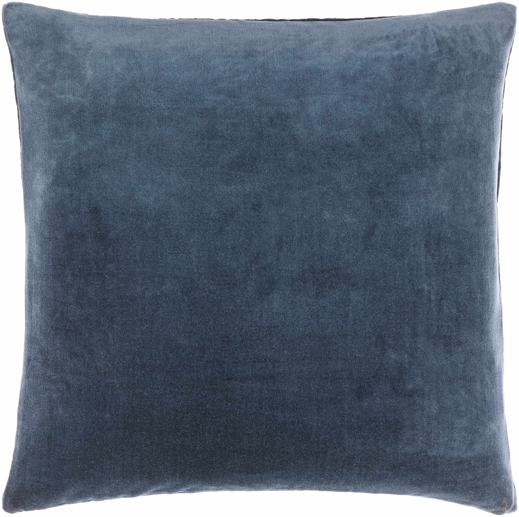Rahiq Blue Border Cotton Throw Pillow - Ornate Home
