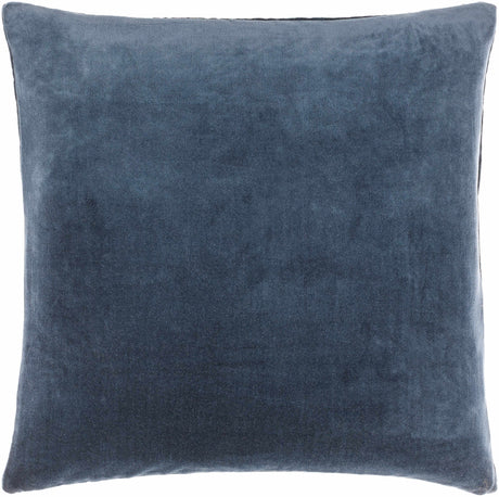 Rahiq Blue Border Cotton Throw Pillow - Ornate Home