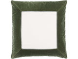 Rahiq Forest Green Border Cotton Throw Pillow - Ornate Home