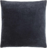 Rahiq Navy Blue Border Cotton Throw Pillow - Ornate Home
