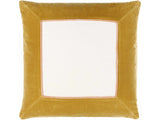 Rahiq Yellow Border Cotton Throw Pillow - Ornate Home