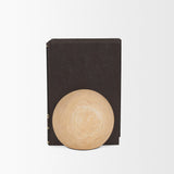Rahmi Brown Sandstone Orb Bookends - Ornate Home