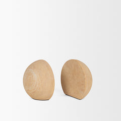 Rahmi Brown Sandstone Orb Bookends - Ornate Home