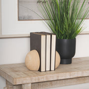 Rahmi Brown Sandstone Orb Bookends - Ornate Home