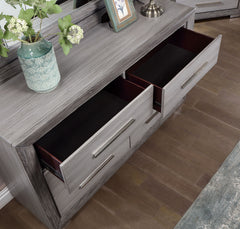 Raiden Gray 5 Pc. Queen Bedroom Set w/ Chest - Ornate Home