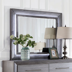 Raiden Gray 5 Pc. Queen Bedroom Set w/ Chest - Ornate Home