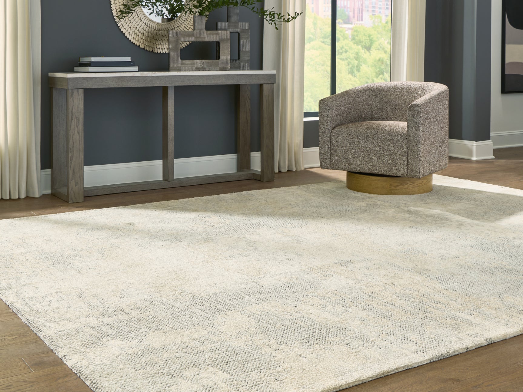 Raif Gray/White/Cream Extra Large Rug (Online Special Price) - Ornate Home