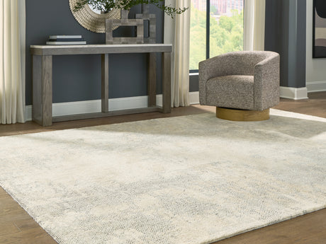 Raif Gray/White/Cream Extra Large Rug - Ornate Home