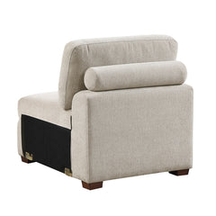 Raife Beige Armless Chair - Ornate Home