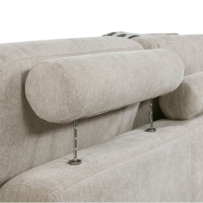 Raife Beige Armless Chair - Ornate Home