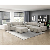 Raife Beige Armless Chair - Ornate Home