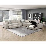 Raife Beige Armless Chair - Ornate Home