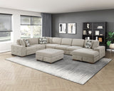 Raife Beige Armless Chair - Ornate Home