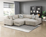 Raife Beige Armless Chair - Ornate Home
