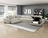 Raife Beige Armless Chair - Ornate Home