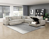 Raife Beige Armless Chair - Ornate Home