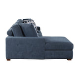 Raife Blue 2-Piece Sectional with Left Chaise - Ornate Home