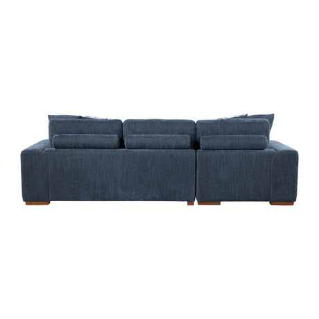 Raife Blue 2-Piece Sectional with Left Chaise - Ornate Home