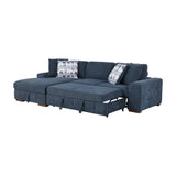 Raife Blue 2-Piece Sectional with Left Chaise - Ornate Home