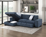 Raife Blue 2-Piece Sectional with Left Chaise - Ornate Home