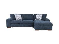 Raife Blue 2-Piece Sectional with Right Chaise - Ornate Home