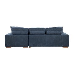 Raife Blue 2-Piece Sectional with Right Chaise - Ornate Home