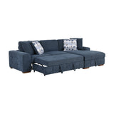 Raife Blue 2-Piece Sectional with Right Chaise - Ornate Home