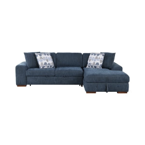 Raife Blue 2-Piece Sectional with Right Chaise - Ornate Home