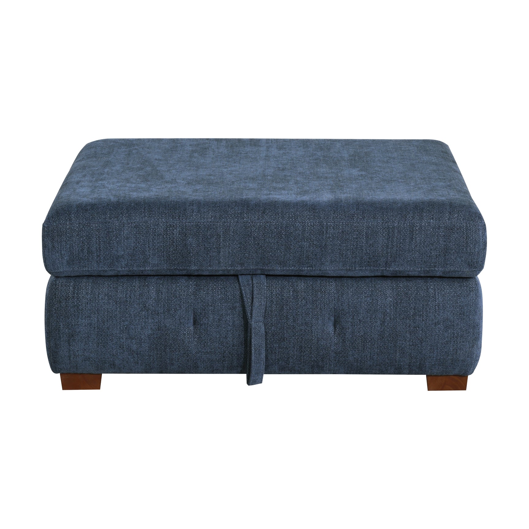 Raife Blue 3-Piece Sectional with Left Chaise And Ottoman - Ornate Home