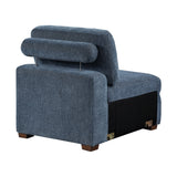 Raife Blue Armless Chair - Ornate Home