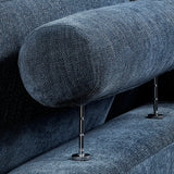 Raife Blue Armless Chair - Ornate Home