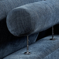 Raife Blue Armless Chair - Ornate Home